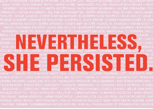 Free “Nevertheless, She Resisted” Postcard