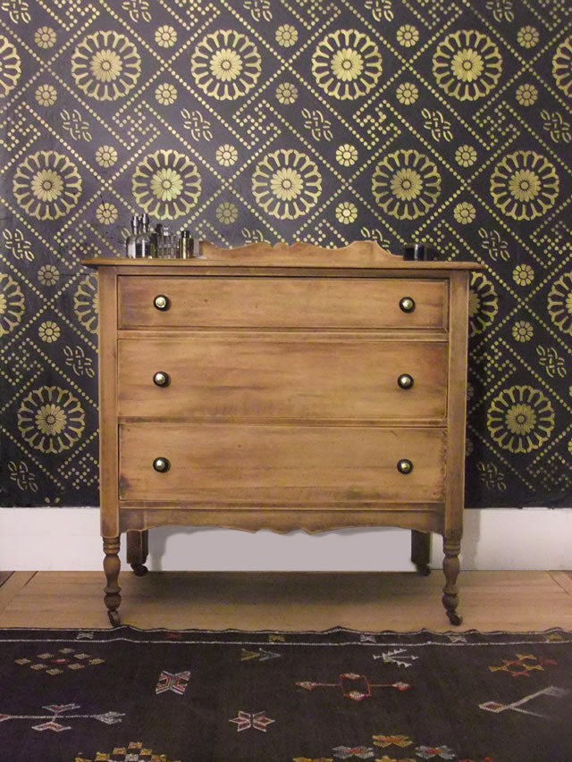 A Moroccan Inspired Mural and Dresser