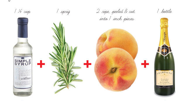 how to make a sparkling peach cocktail