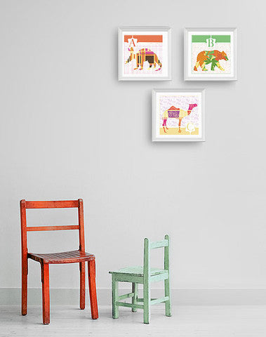 Colorful E is for Elephant