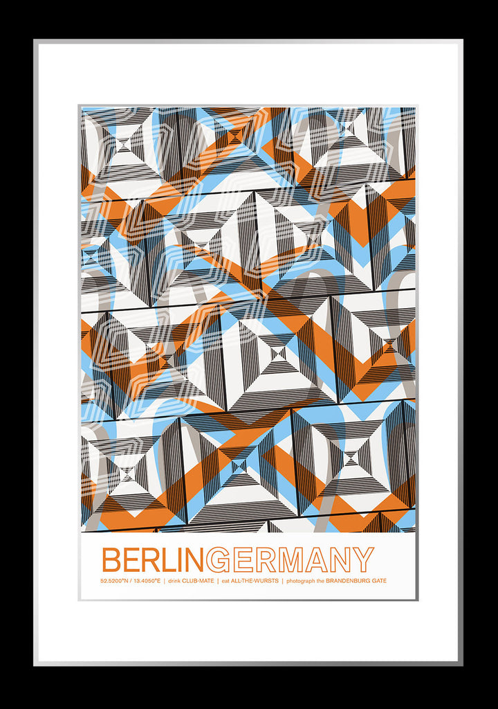 Colorful Berlin, Germany Travel Poster
