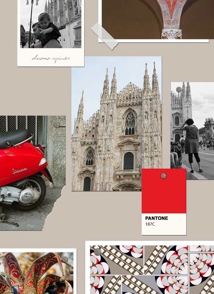 Colorful Milano, Italy Travel Poster