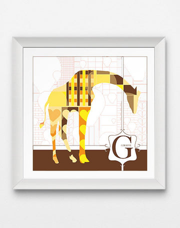 Colorful G is for Giraffe