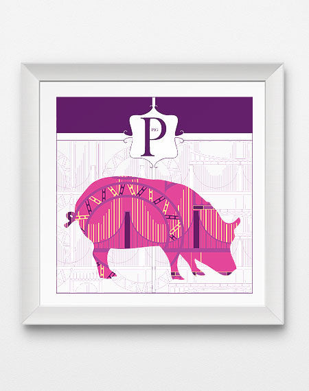 Colorful P is for Pig