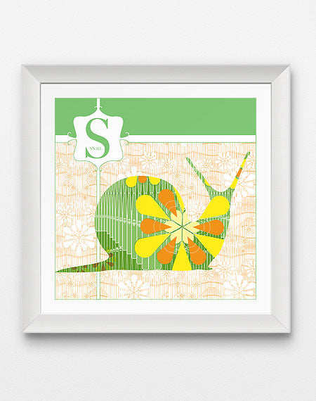 Colorful S is for Snail