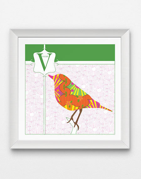 Colorful V is for Veery