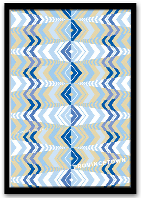 Colorful Provincetown, Massachusetts Travel Poster